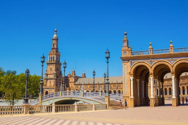 Famous Plaza of Spain in Seville, Spain — Stock Photo, Image