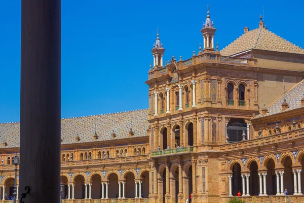 Beroemde Plaza van Spanje in Sevilla, Spanje — Stockfoto