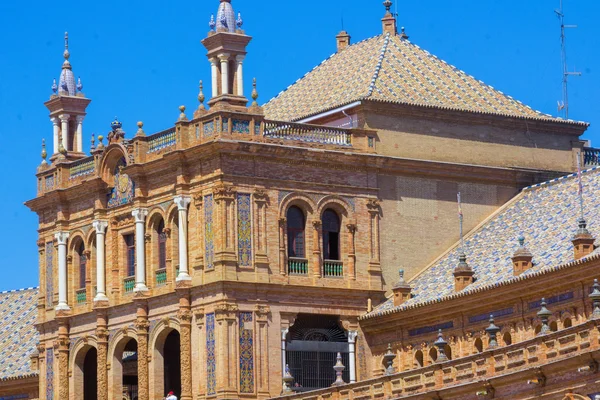 Berühmte Plaza von Spanien in Sevilla, Spanien — Stockfoto