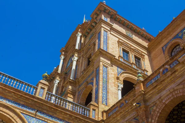 Famosa Praça de Espanha em Sevilha, Espanha — Fotografia de Stock