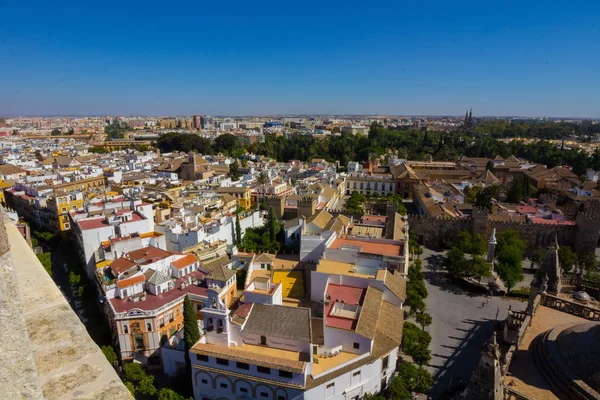 A légi felvétel a város Sevilla, Spanyolország — Stock Fotó