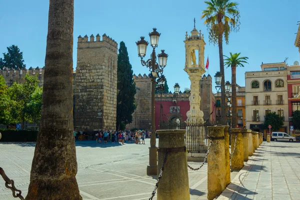 Katedral Meydanı şehrin Sevilla, İspanya — Stok fotoğraf