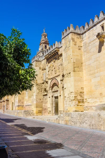 Seitenfassade der großen Moschee von Cordoba, Spanien — Stockfoto