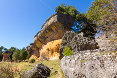 Cuena, İspanya'nın büyülü kentin kaprisli formlarla kayalar