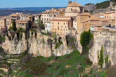 Cuenca, İspanya'nın tarihi kentin genel görünümü