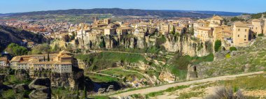 Cuenca, İspanya'nın tarihi kentin genel görünümü