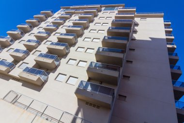 Modern bina büyük bir şehir konut