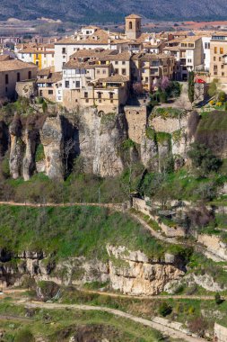 Cuenca, İspanya'nın tarihi kentin genel görünümü