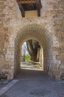 Brihuega, Guadalajara, İspanya eski köy mimarisi