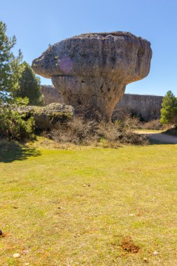 Kayaların büyülü kentin Cuenca, İspanya garip şekillerle