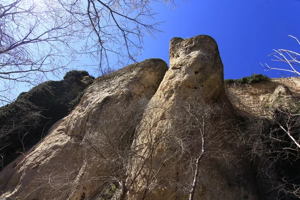 Hor a údolí oblasti Cuenca, Španělsko — Stock fotografie