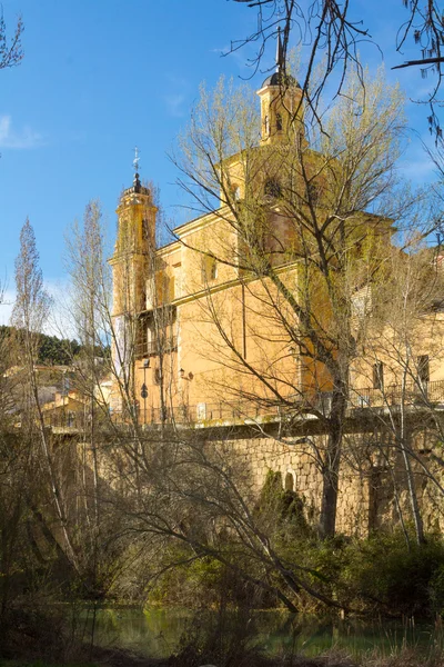 Typical streets and buildings of the famous city of Cuenca, Spai — Stock Photo, Image