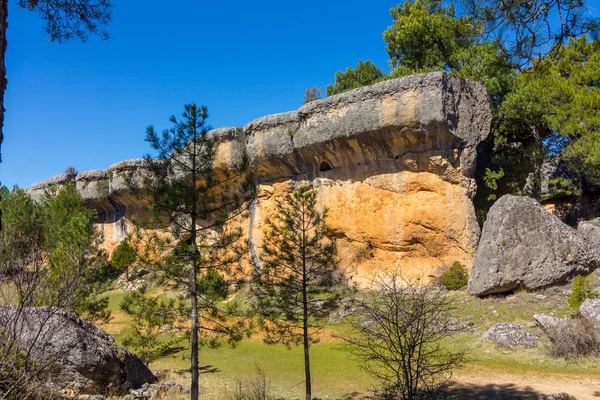 Rocks with capricious forms in the enchanted city of Cuena, Spain — Stock Photo, Image