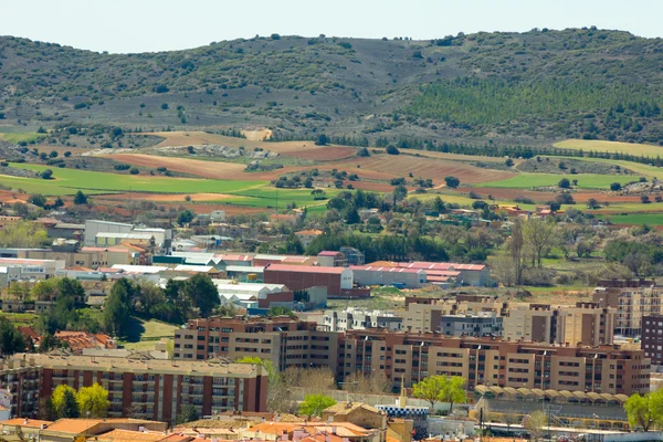 Luchtfoto van de monumentale stad Cuenca, Spanje — Stockfoto