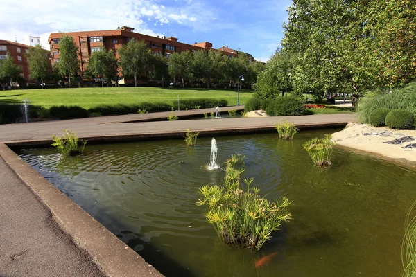 Small power plants in a pond — Stock Photo, Image