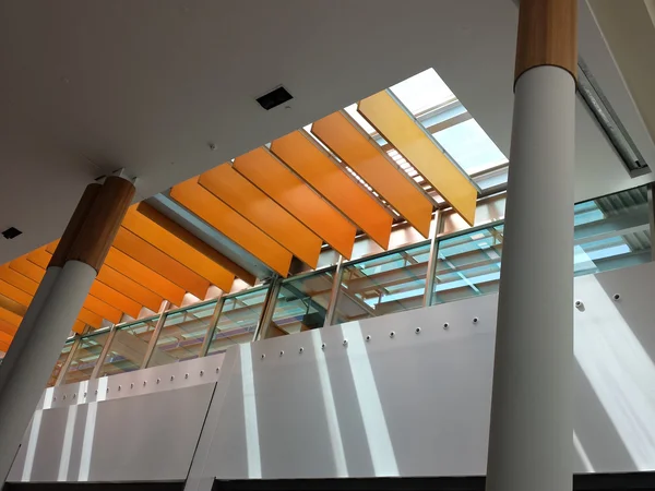 Skylight com cortinas de regulação — Fotografia de Stock