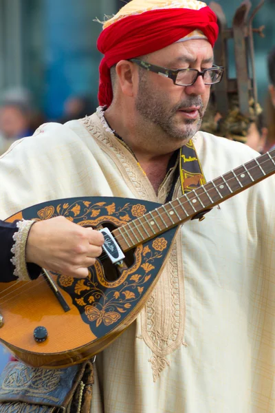 AVILA, Espanha 5 de setembro de 2015: música exótica árabe durante — Fotografia de Stock