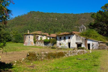 Abandoned village San Antolin Bedon Spain clipart