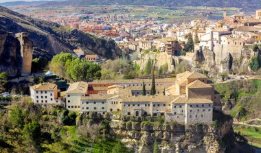 Cuenca, İspanya'nın tarihi kentin genel görünümü