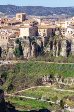 Cuenca, İspanya'nın tarihi kentin genel görünümü