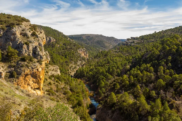 Montagne e valli della regione di Cuenca, Spagna — Foto Stock