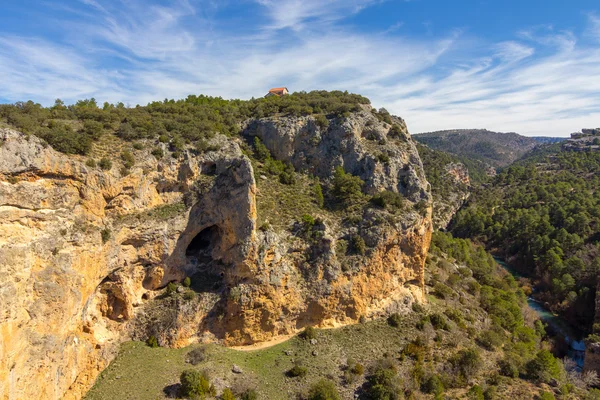 Montagnes et vallées de la région de Cuenca, Espagne — Photo