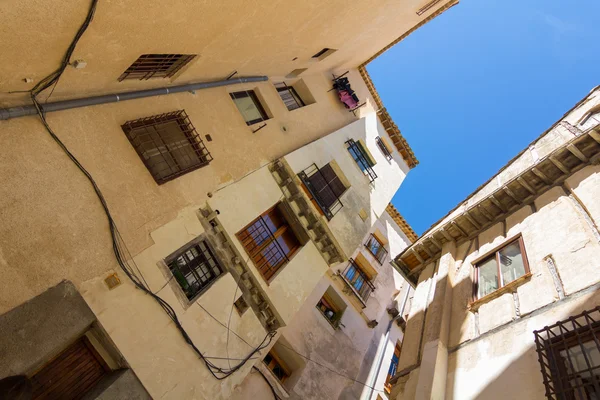 Typical streets and buildings of the famous city of Cuenca, Spain — Stock Photo, Image
