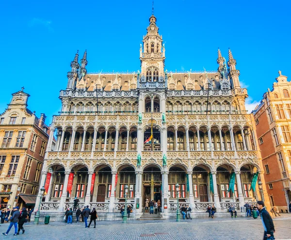 Gotisch gebouw in Grand Place Brussel — Stockfoto