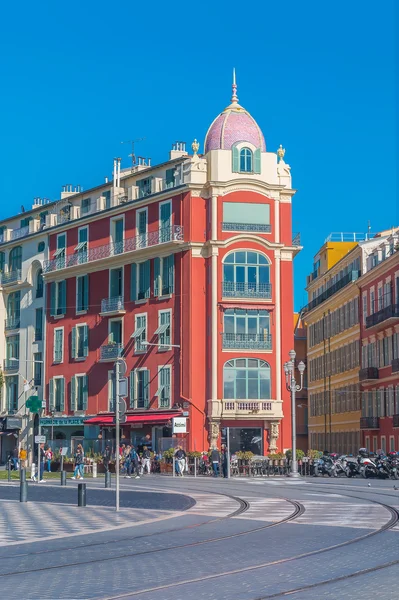 Famous Place Massena in Nice France — Stock Photo, Image