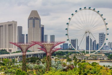 Singapur Supertrees ve el ilanı