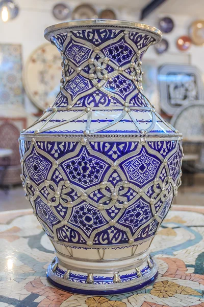 手绘摩洛哥花瓶 — 图库照片
