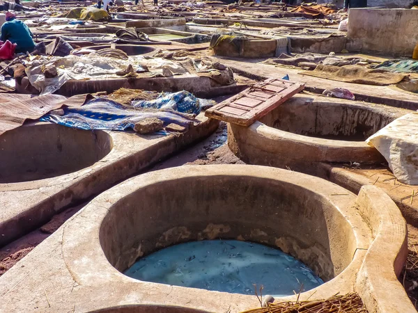 Tabakhane tankları Marakeş Fas — Stok fotoğraf