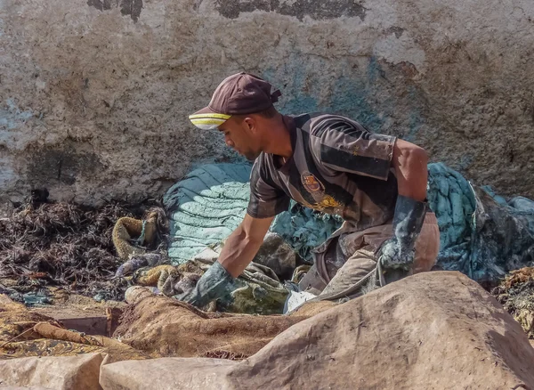 Tannery in Marrakech Morocco — Stock Photo, Image