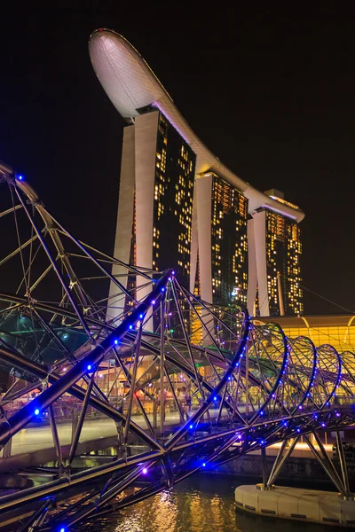 Helix Bridge in Singapore — Stock Photo, Image