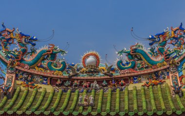 Ejder Tapınağı çatı dekorasyonu