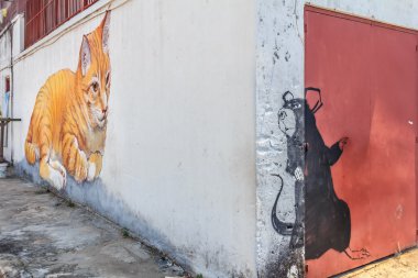Penang kedi duvar resmi