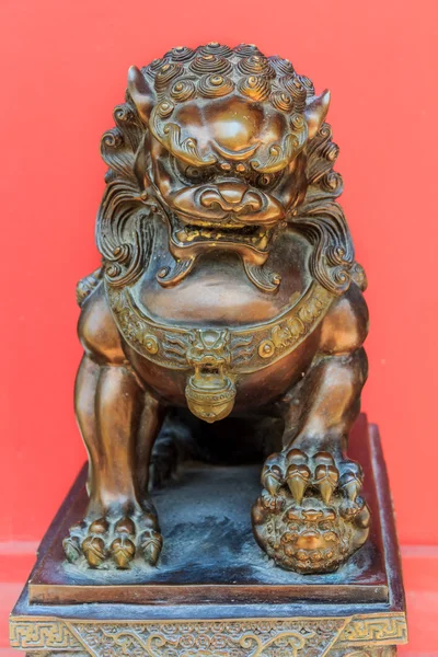 Escultura de león chino — Foto de Stock