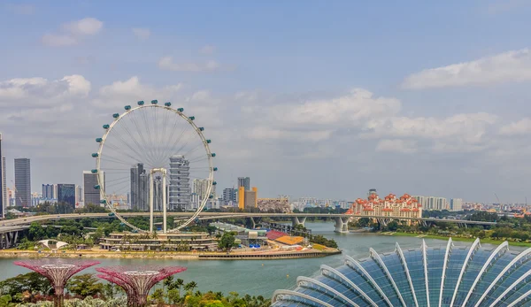 Singapore Supertrees en Flyer — Stockfoto
