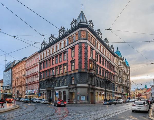 Jugendstilgebäude in Prag — Stockfoto