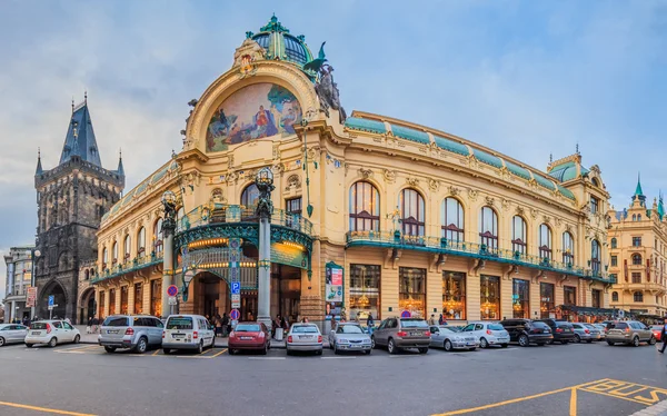 Edificio de la Casa Municipal en Praga —  Fotos de Stock