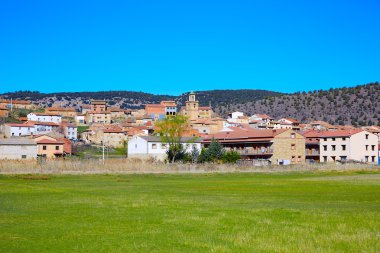 Royuela Köyü Sierra de Albarracin Teruel İspanya
