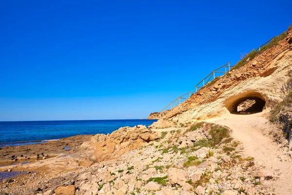 Praia Javea Xabia Cala Blanca em Alicante Espanha — Fotografia de Stock