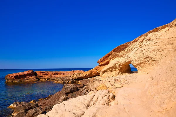 Praia Javea Xabia Cala Blanca em Alicante Espanha — Fotografia de Stock