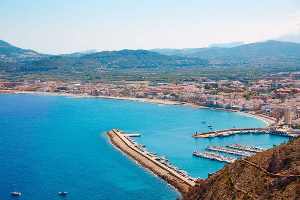 Xabia Javea středomořské vesnice v Alicante — Stock fotografie