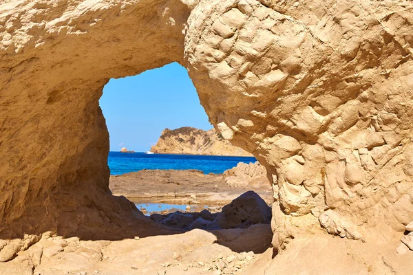 Praia Javea Xabia Cala Blanca em Alicante Espanha — Fotografia de Stock