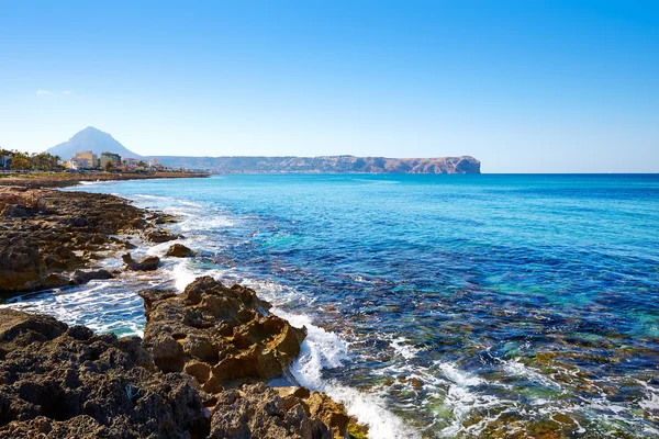 Javea Xabia Cala Blanca beach in Alicante Spain — Stock Photo, Image
