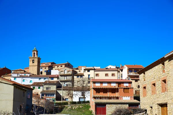 Royuela falu Sierra de Albarracin Teruel, Spanyolország — Stock Fotó