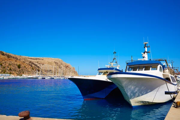 Xabia javea hafen marina mediterranes spanien — Stockfoto