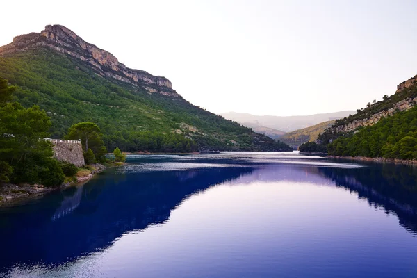 Ulldecona reservoir damm in castellon spanien — Stockfoto