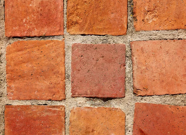 Clay square tiles traditional architecture Spain — Stock Photo, Image